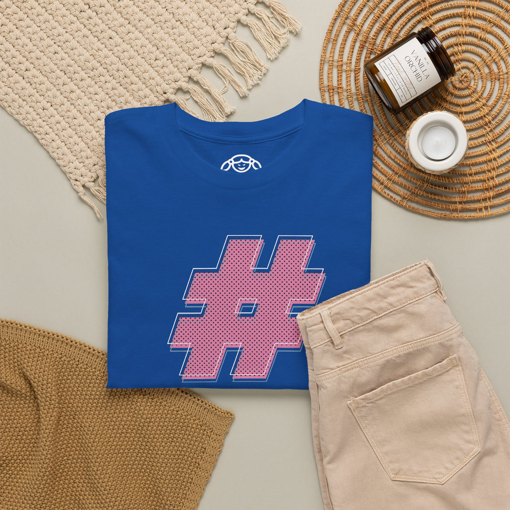HASH TAG GLYPH Noisy Dolly Glitch Heavyweight Graphic Tee