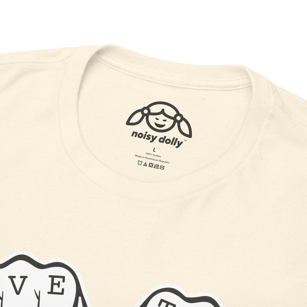LOVE TYPE Noisy Dolly Heavyweight Graphic Tee