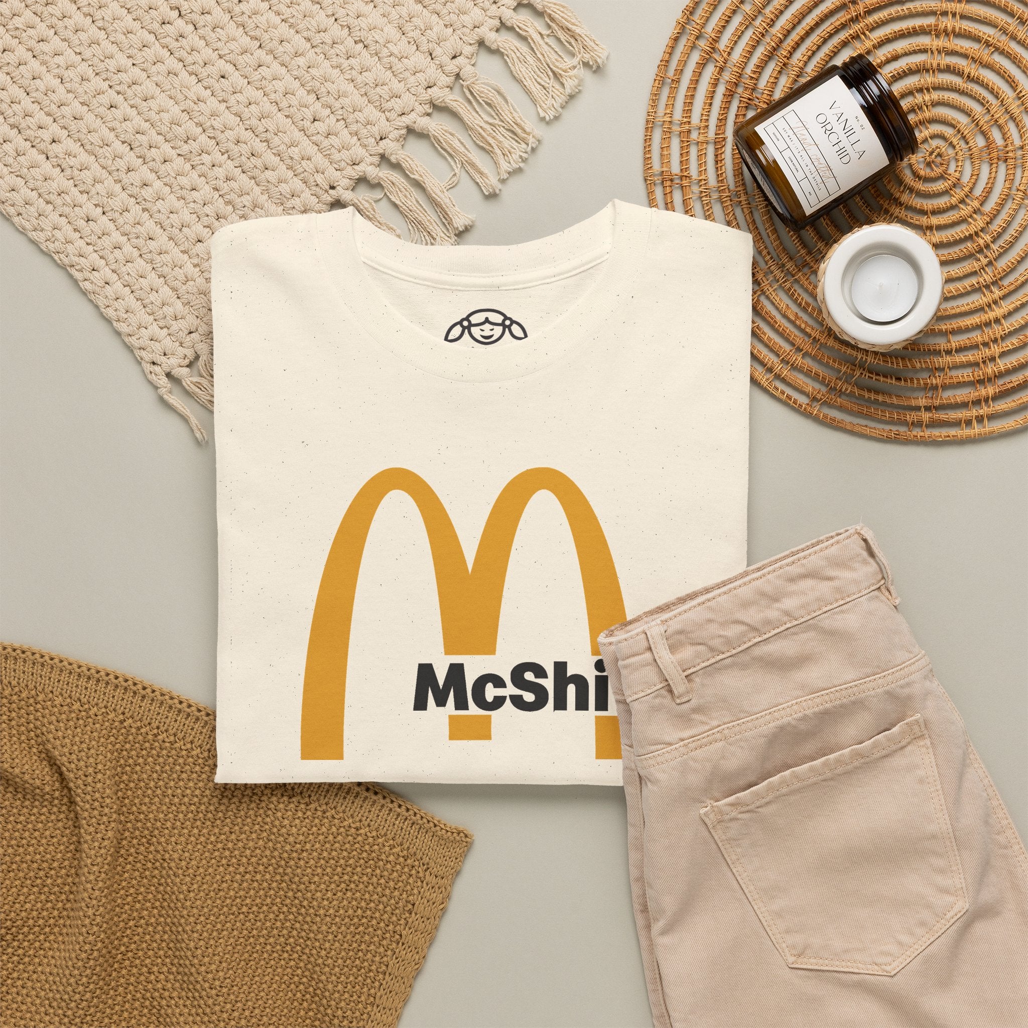 McShite Noisy Dolly Glitch Heavyweight Graphic Tee
