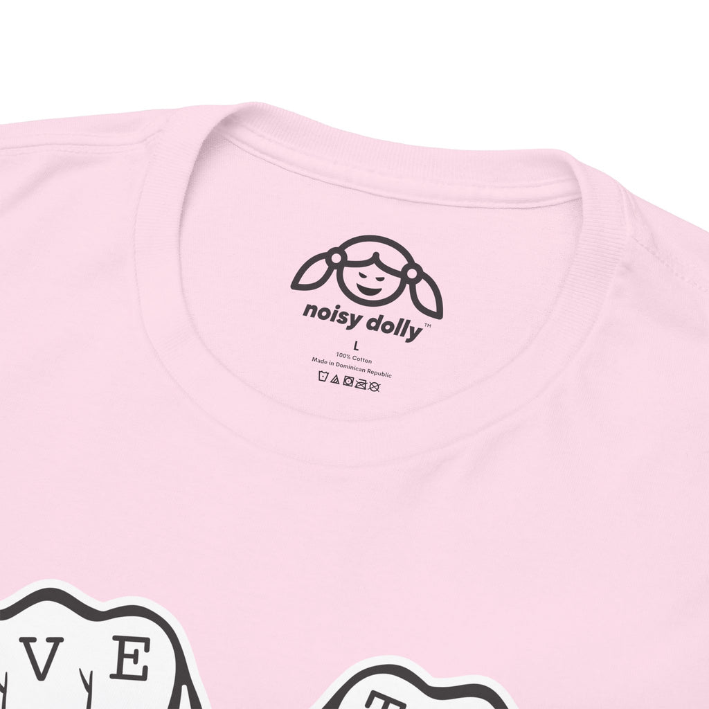 LOVE TYPE Noisy Dolly Heavyweight Graphic Tee