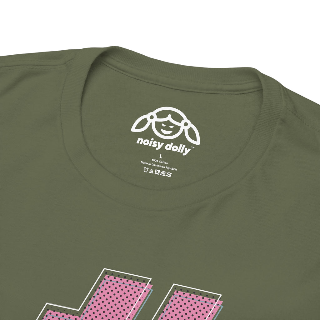HASH TAG GLYPH Noisy Dolly Glitch Heavyweight Graphic Tee