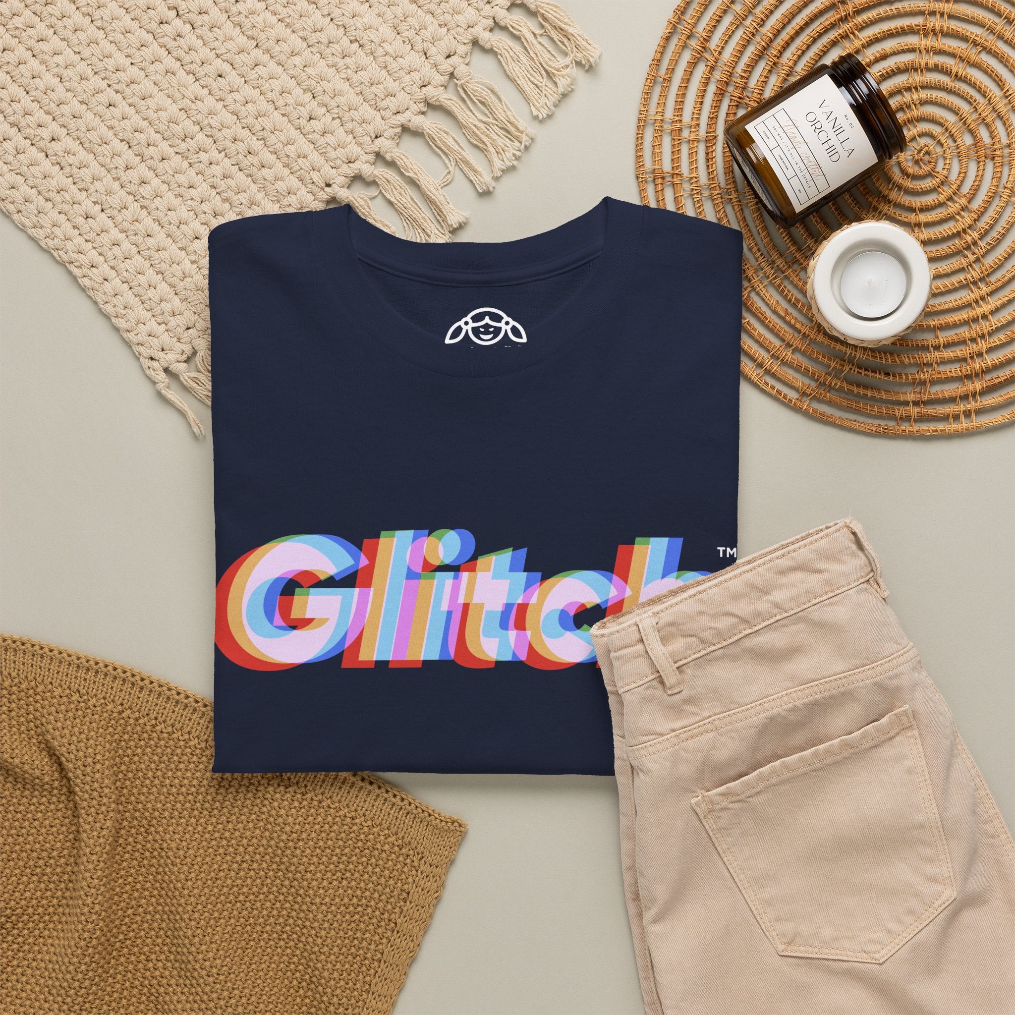 Noisy Dolly Glitch Heavyweight Graphic Tee