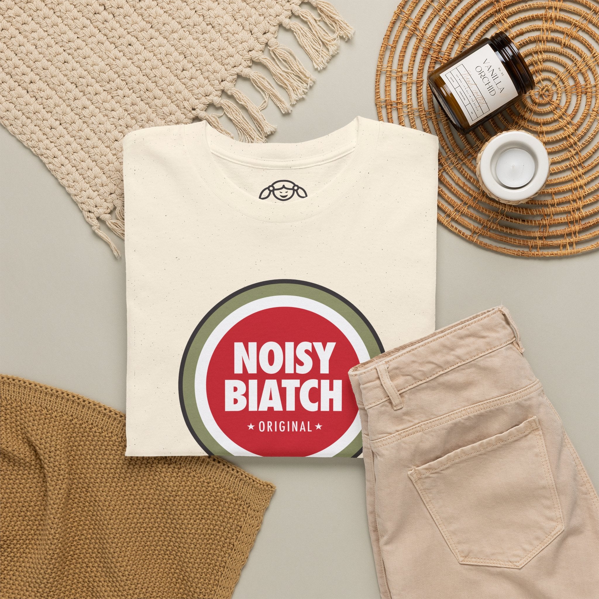 Noisy Biatch Original Noisy Dolly Heavyweight Graphic Tee