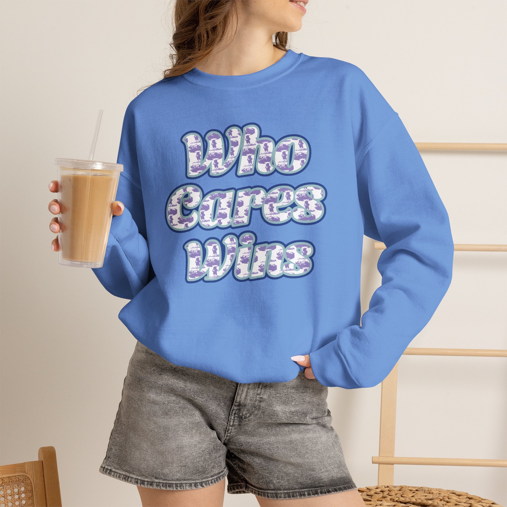 Who Cares Wins Noisy Dolly original sweatshirt