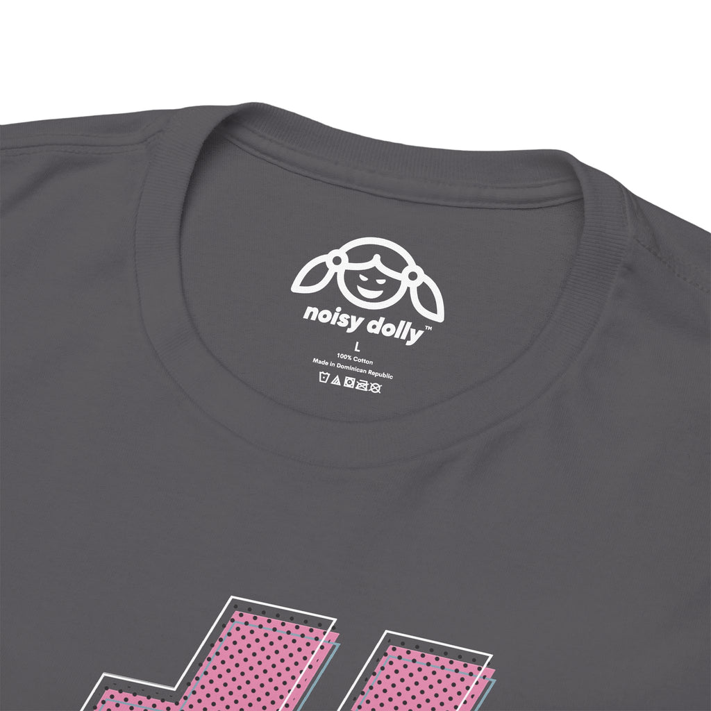 HASH TAG GLYPH Noisy Dolly Glitch Heavyweight Graphic Tee