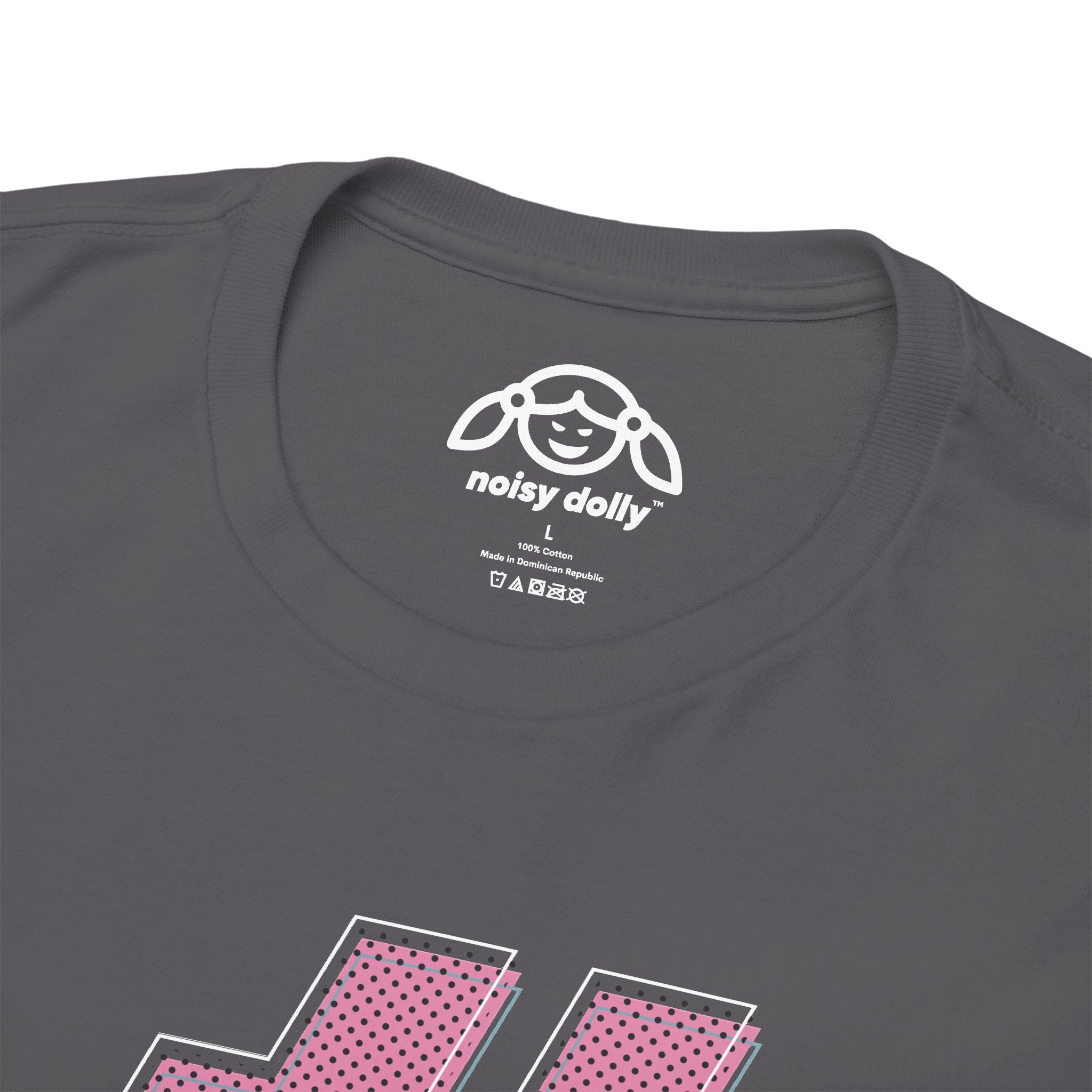 HASH TAG GLYPH Noisy Dolly Glitch Heavyweight Graphic Tee
