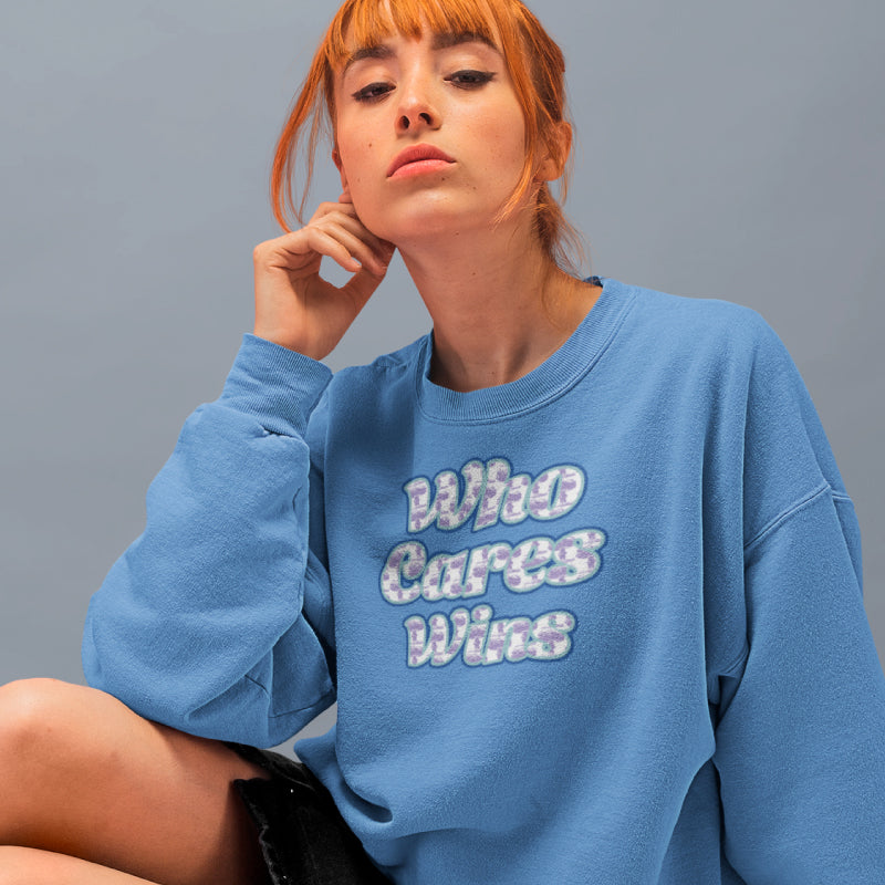 Who Cares Wins Noisy Dolly original sweatshirt
