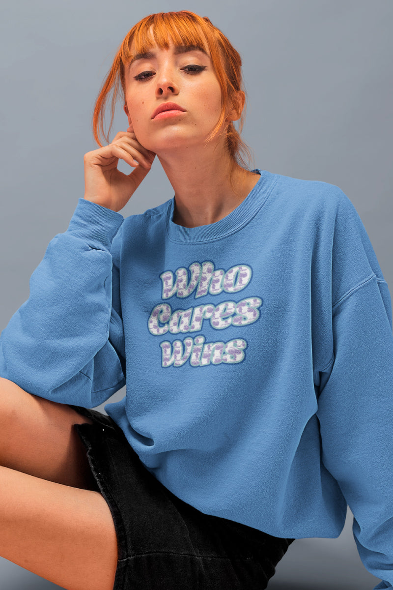 Who Cares Wins Noisy Dolly original sweatshirt