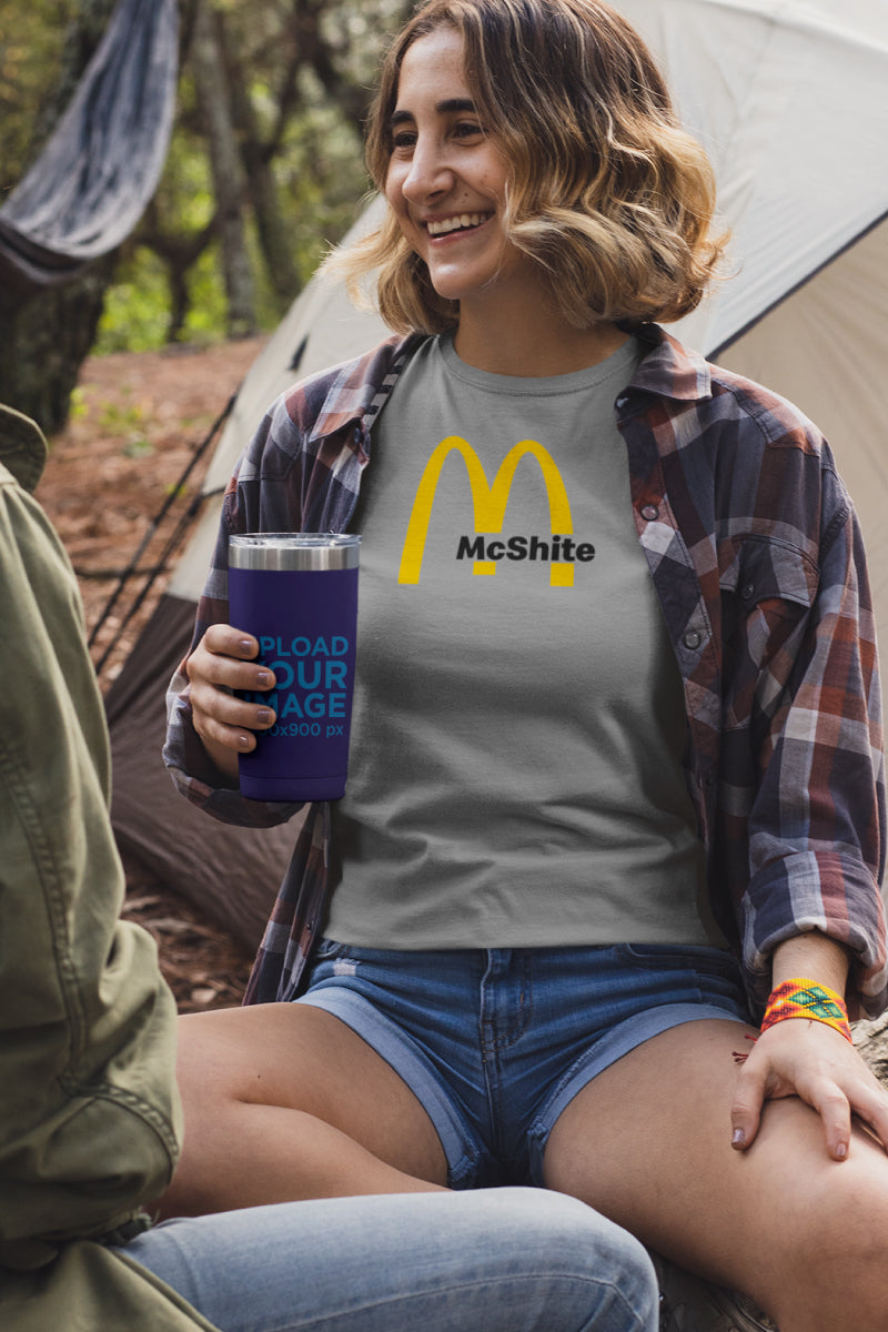 McShite Noisy Dolly Glitch Heavyweight Graphic Tee