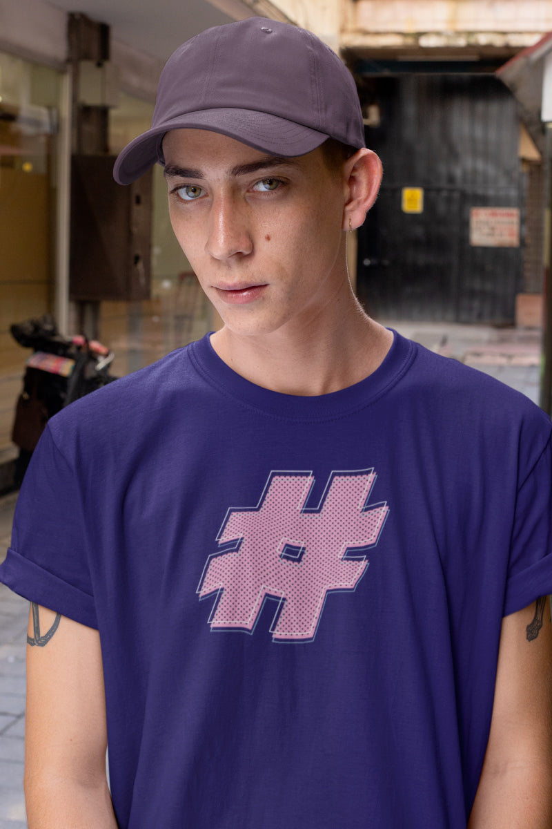 HASH TAG GLYPH Noisy Dolly Glitch Heavyweight Graphic Tee
