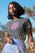 HASH TAG GLYPH Noisy Dolly Glitch Heavyweight Graphic Tee