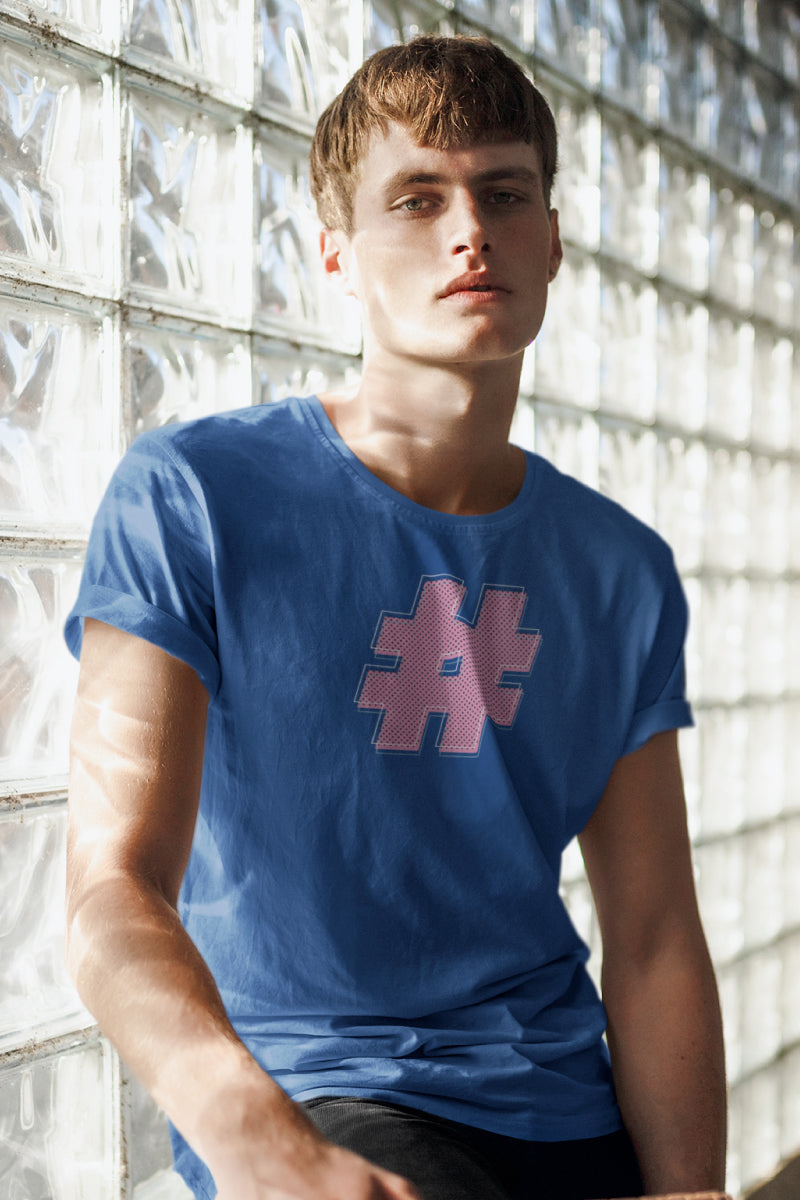 HASH TAG GLYPH Noisy Dolly Glitch Heavyweight Graphic Tee