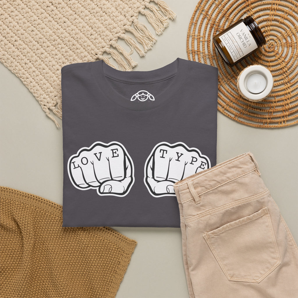 LOVE TYPE Noisy Dolly Heavyweight Graphic Tee