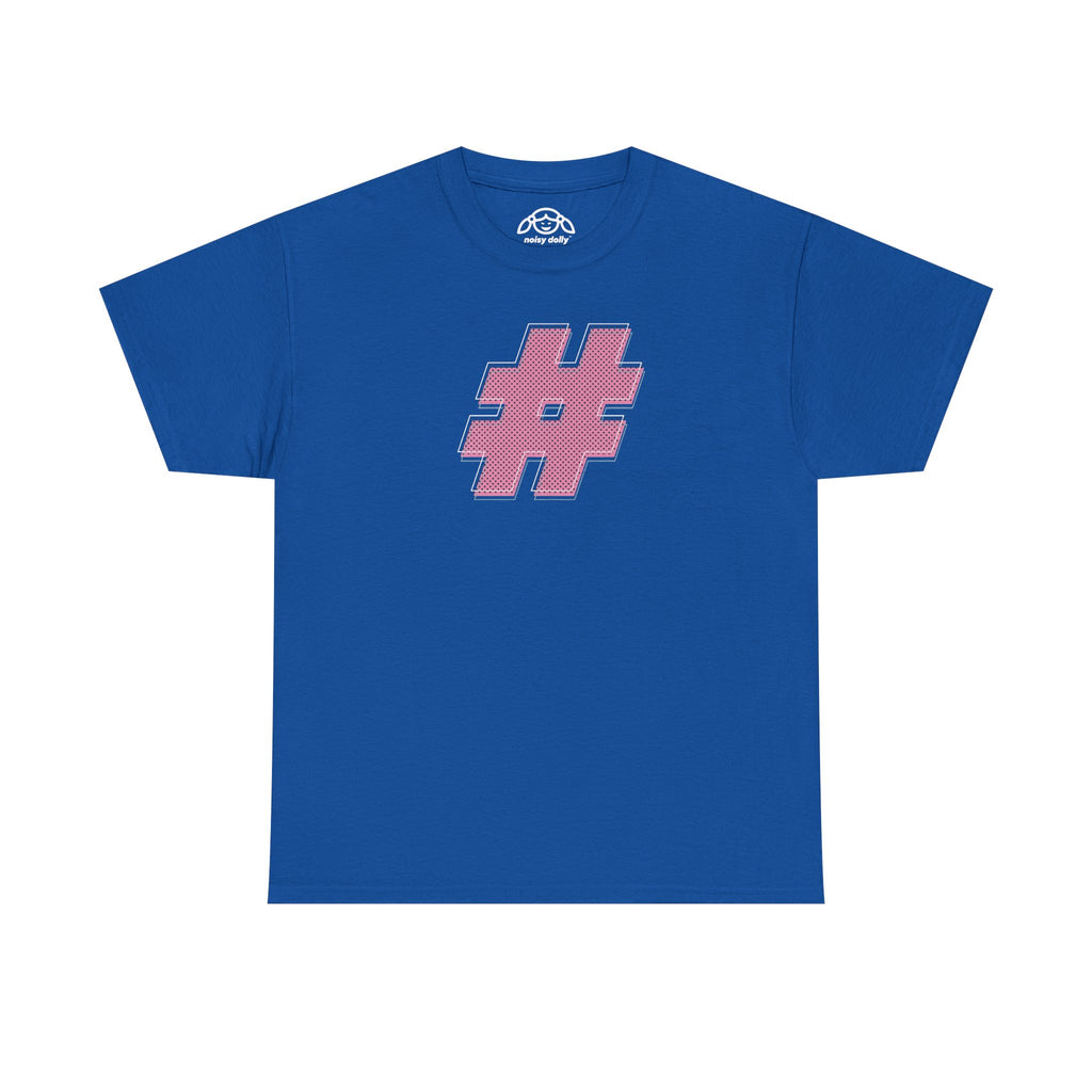 HASH TAG GLYPH Noisy Dolly Glitch Heavyweight Graphic Tee