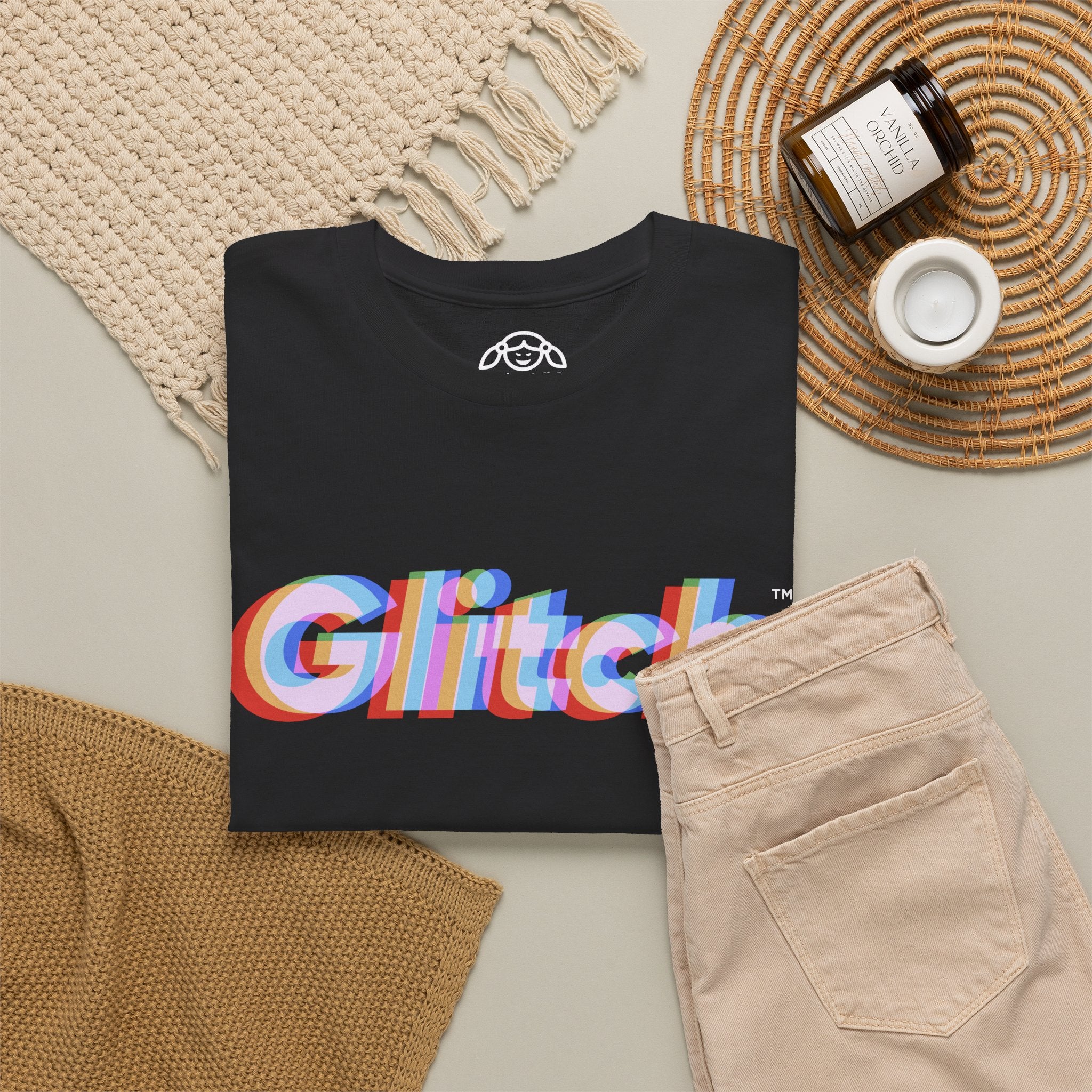 Noisy Dolly Glitch Heavyweight Graphic Tee