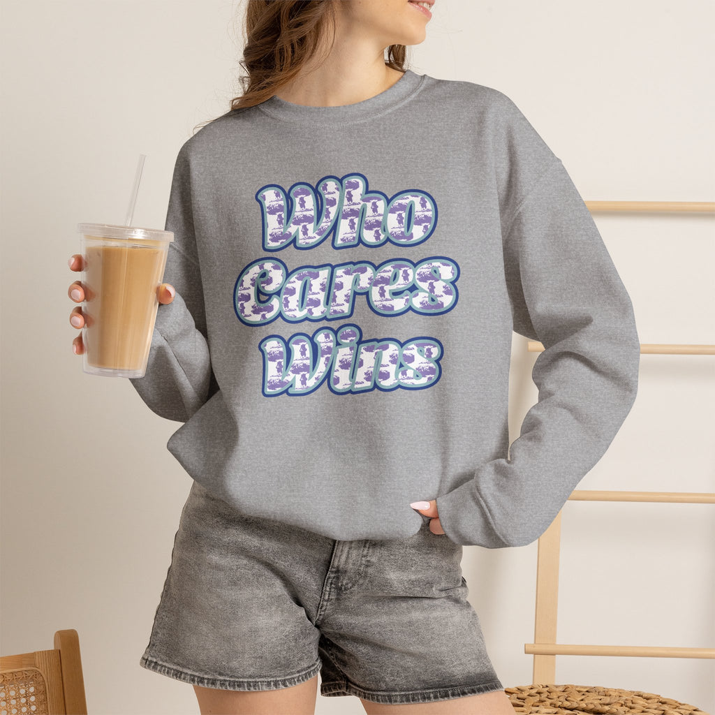 Who Cares Wins Noisy Dolly original sweatshirt