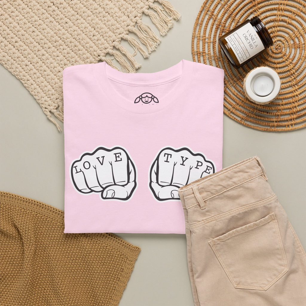 LOVE TYPE Noisy Dolly Heavyweight Graphic Tee