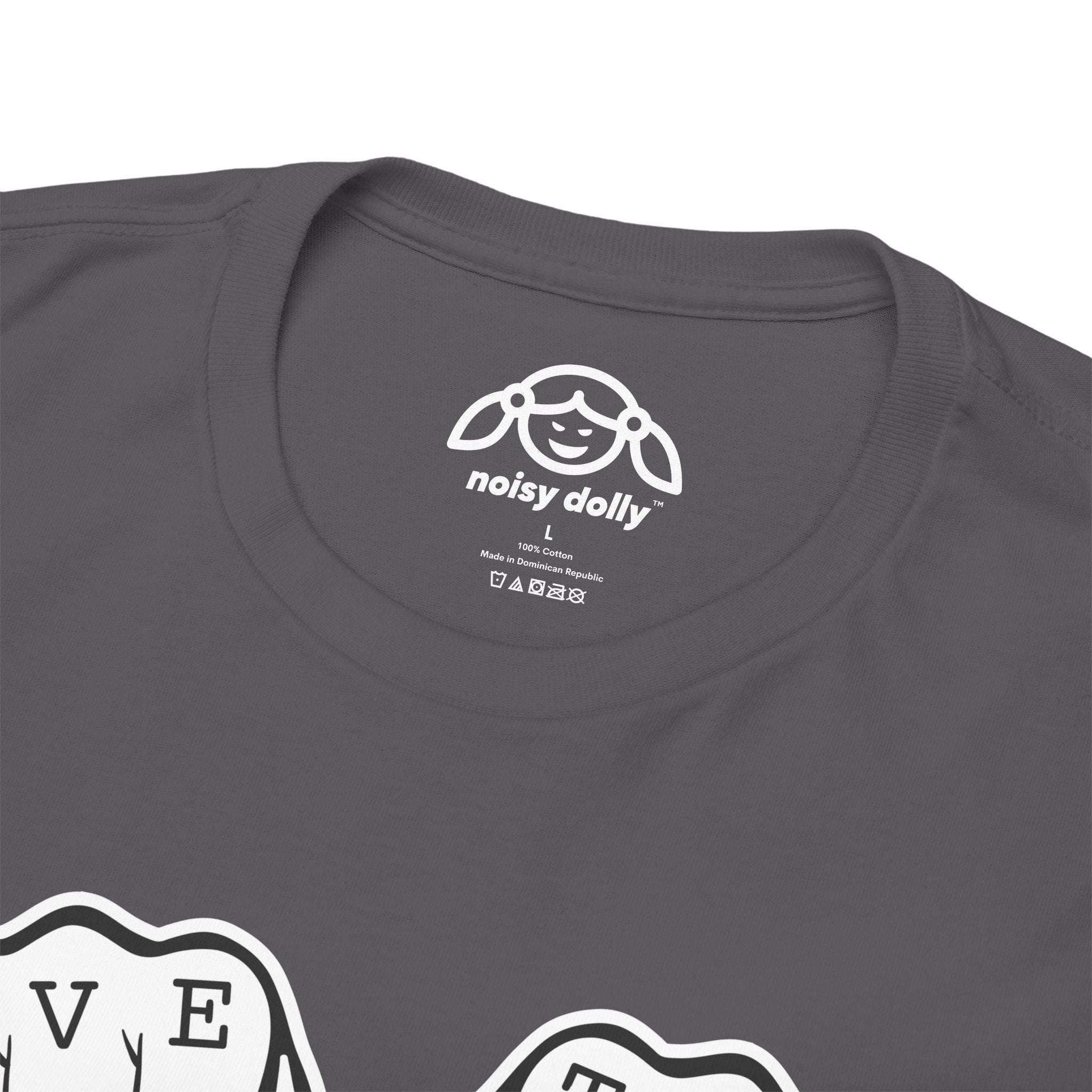LOVE TYPE Noisy Dolly Heavyweight Graphic Tee